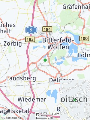 Here Map of Roitzsch bei Bitterfeld