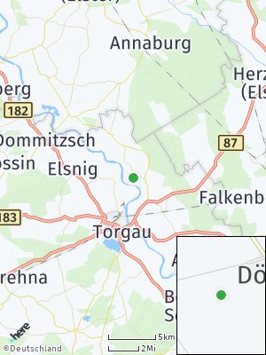 Here Map of Großtreben-Zwethau