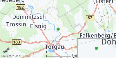 Google Map of Großtreben-Zwethau