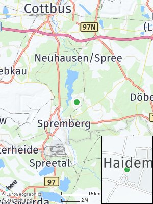 Here Map of Haidemühl