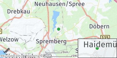 Google Map of Haidemühl