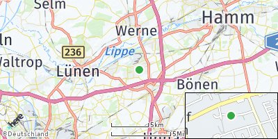 Google Map of Bergkamen