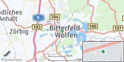 Google Map of Bitterfeld-Wolfen