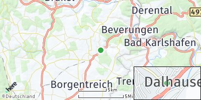 Google Map of Dalhausen bei Warburg