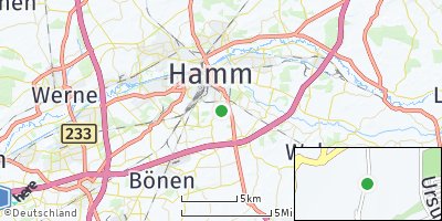 Google Map of Berge bei Hamm