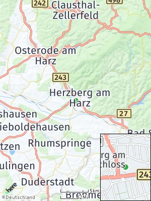 Here Map of Herzberg am Harz