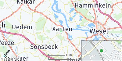 Google Map of Xanten