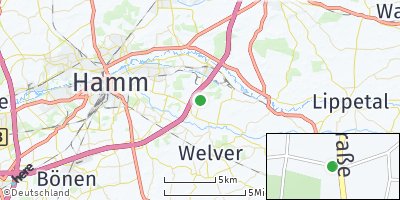 Google Map of Frielinghausen bei Hamm