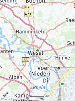 Here Map of Wesel am Rhein