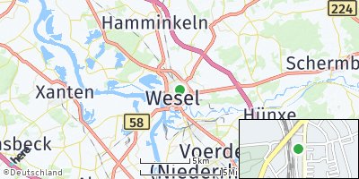 Google Map of Wesel