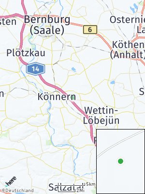 Here Map of Edlau bei Könnern