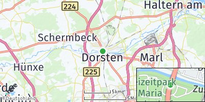 Google Map of Dorsten