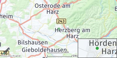Google Map of Hörden am Harz