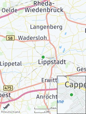 Here Map of Cappel bei Lippstadt