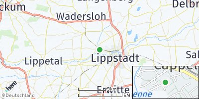 Google Map of Cappel bei Lippstadt
