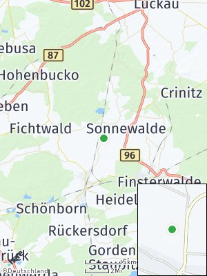 Here Map of Schönewalde bei Herzberg