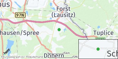 Google Map of Groß Schacksdorf-S