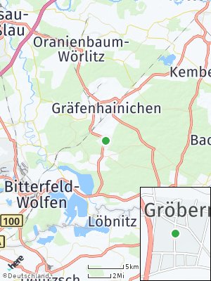 Here Map of Gröbern bei Bitterfeld