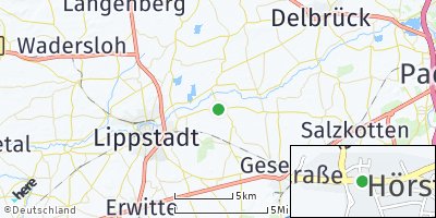 Google Map of Hörste bei Lippstadt