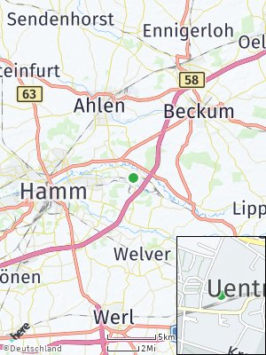 Here Map of Uentrop