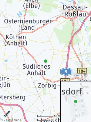 Here Map of Riesdorf bei Köthen