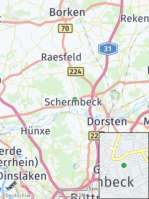 Here Map of Schermbeck