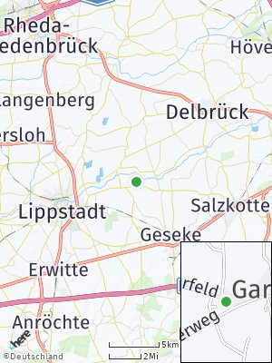 Here Map of Garfeln bei Lippstadt