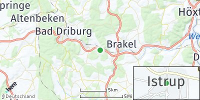 Google Map of Istrup bei Bad Driburg