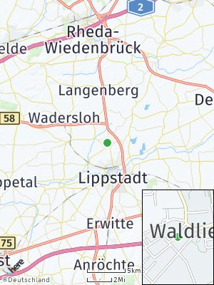 Here Map of Bad Waldliesborn