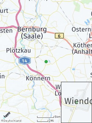 Here Map of Wiendorf bei Könnern