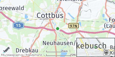 Google Map of Kiekebusch