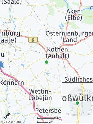 Here Map of Wülknitz bei Köthen