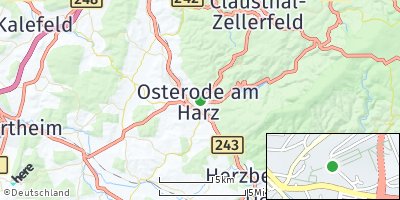 Google Map of Osterode am Harz