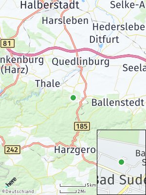Here Map of Bad Suderode