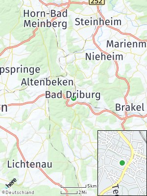 Here Map of Bad Driburg