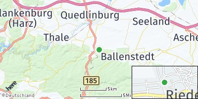 Google Map of Rieder bei Quedlinburg