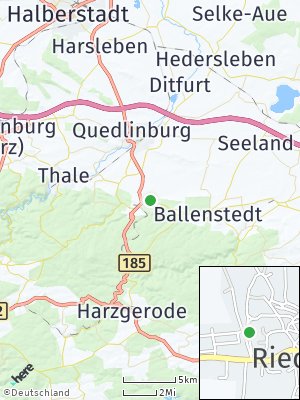 Here Map of Rieder bei Quedlinburg
