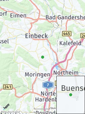 Here Map of Buensen bei Northeim