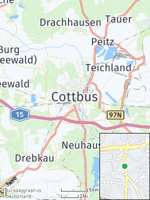Here Map of Cottbus