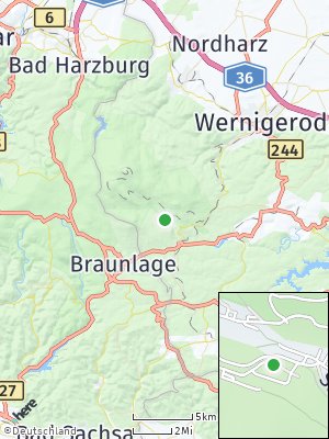 Here Map of Schierke am Brocken