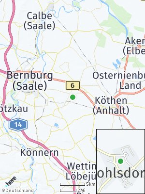 Here Map of Wohlsdorf bei Bernburg