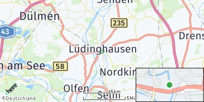 Google Map of Lüdinghausen