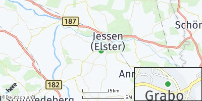 Google Map of Grabo bei Jessen