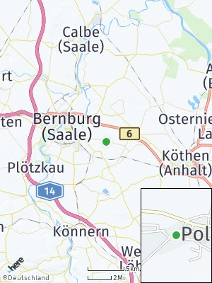 Here Map of Poley bei Bernburg
