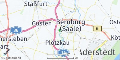 Google Map of Aderstedt bei Bernburg