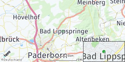 Google Map of Bad Lippspringe