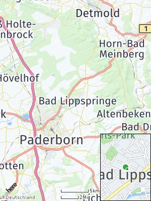 Here Map of Bad Lippspringe