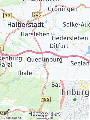 Here Map of Quedlinburg