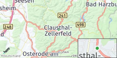 Google Map of Clausthal-Zellerfeld
