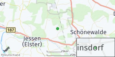 Google Map of Steinsdorf bei Jessen